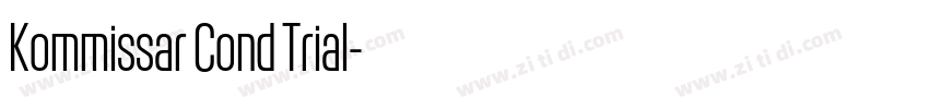 Kommissar Cond Trial字体转换